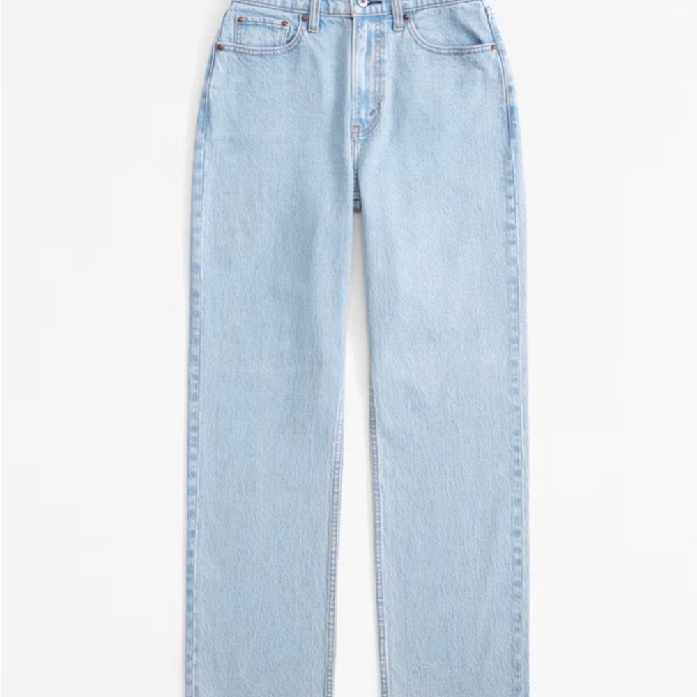 Abercrombie & Fitch Light Wash Vintage Straight Leg High Rise Women's Jeans